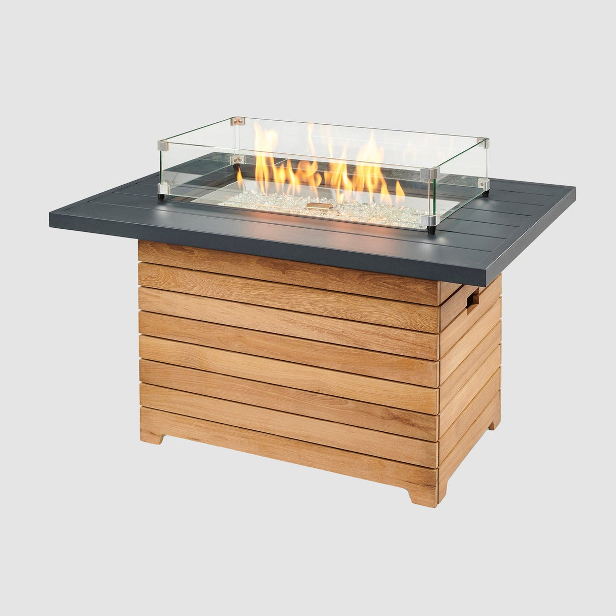 The Outdoor Greatroom Darien 42" Rectangular Gas Fire Pit Table - DAR-1224-EBG-K