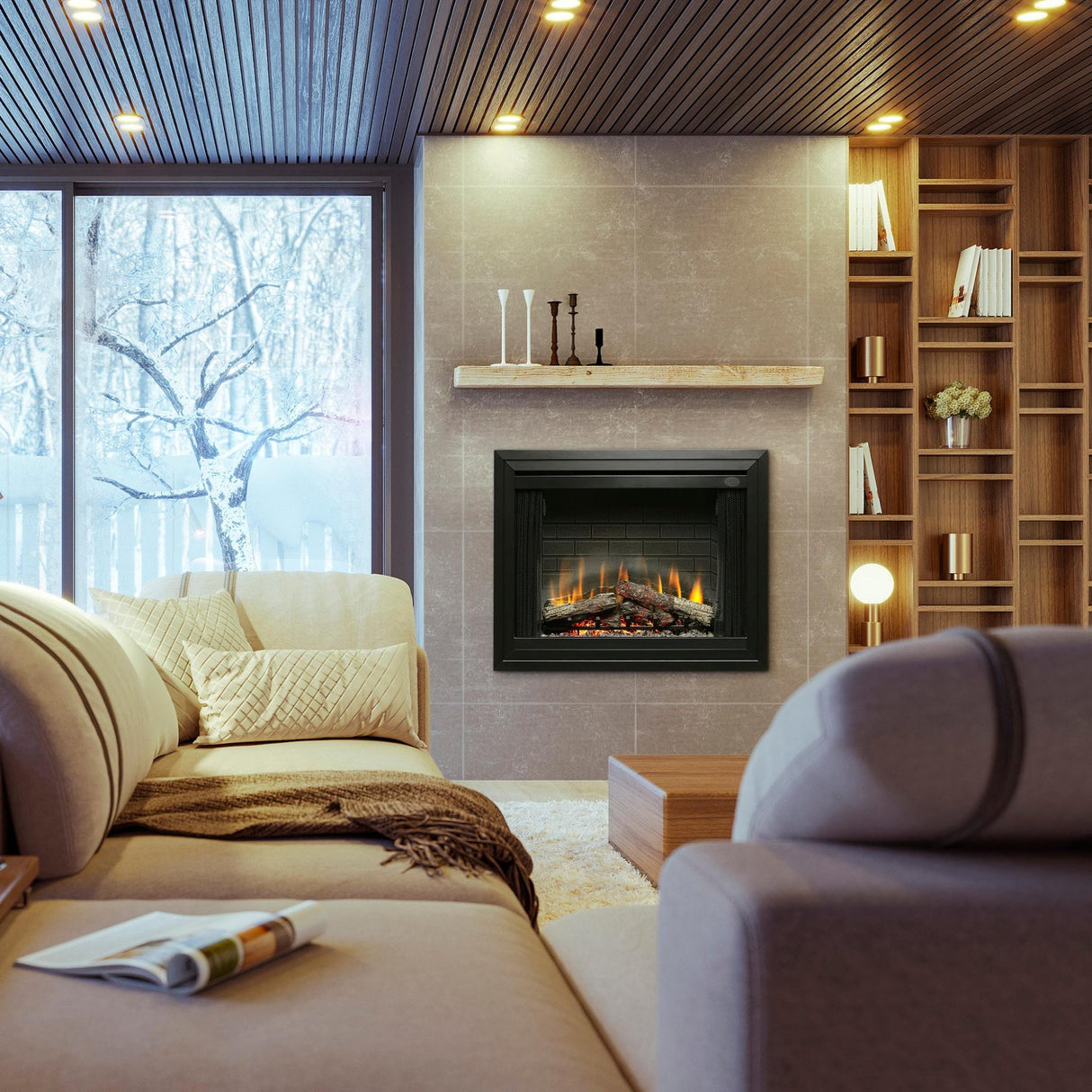 Dimplex BF Deluxe 39" Built-In Electric Firebox - BF39DXP