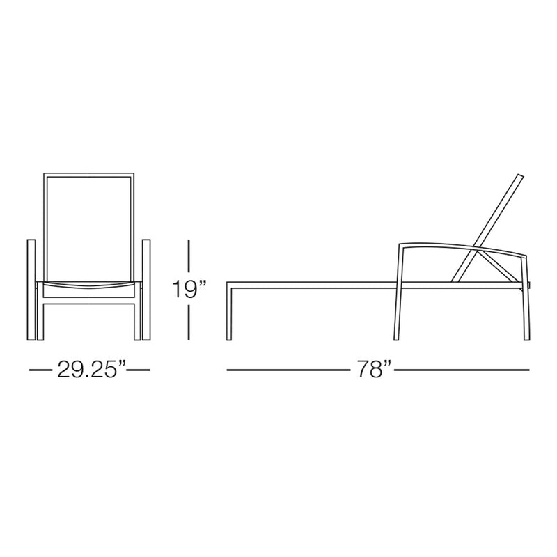 Kannoa Dominica Chaise Lounge