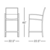 Kannoa Dominica Barstool with Arms