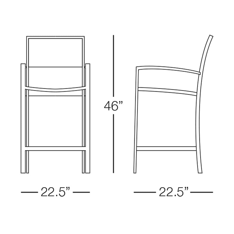 Kannoa Dominica Barstool with Arms