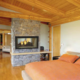 Majestic 42" Designer See-Through Radiant Wood Burning Fireplace