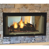 Majestic 42" Designer See-Through Radiant Wood Burning Fireplace