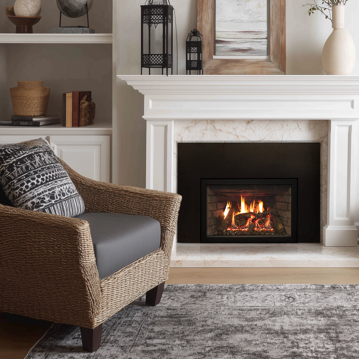 Empire Rushmore 35" Direct Vent Gas Fireplace Insert - DVCT35CBN95