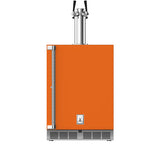 Hestan 24″ Left Hinged With Lock, Outdoor Double Faucet Beer Dispenser (Glass Door) - GFDSL242