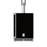 Hestan 24″ Left Hinged With Lock, Outdoor Double Faucet Beer Dispenser (Glass Door) - GFDSL242