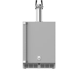 Hestan 24″ Left Hinged With Lock, Outdoor Double Faucet Beer Dispenser (Glass Door) - GFDSL242