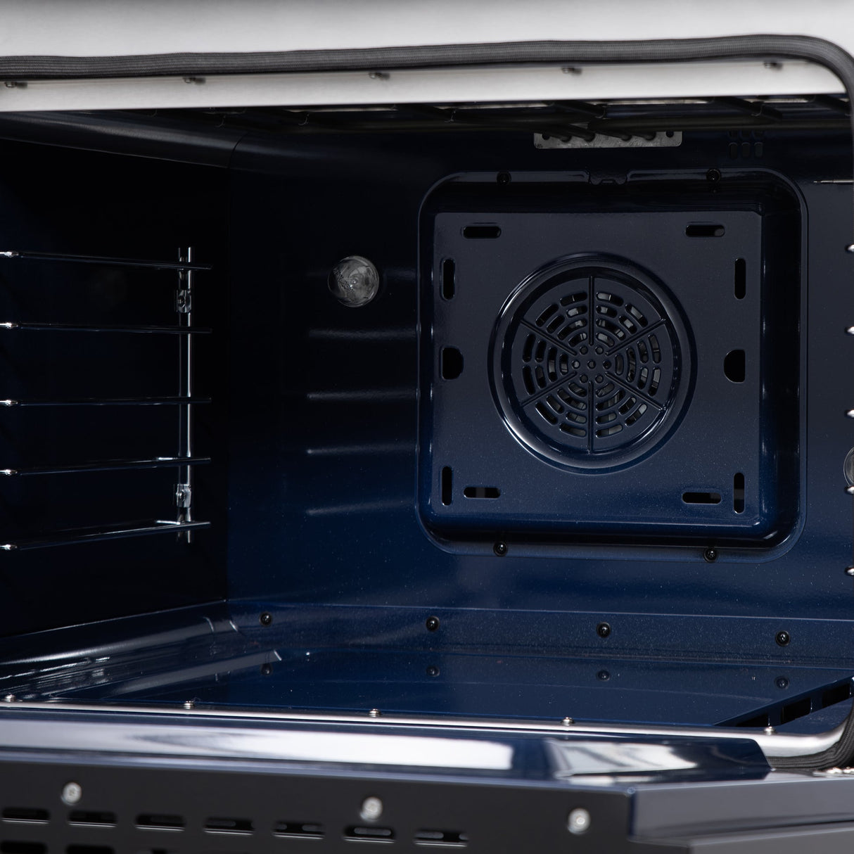 Forno Massimo Freestanding Dual Fuel Range with Antique Brass Accessories, Convection Oven