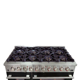 Forno Capriasca 48-Inch Freestanding Dual Fuel Range with 8 Burners & Color Door