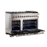 Forno Capriasca 48-Inch Freestanding Dual Fuel Range with 8 Burners & Color Door