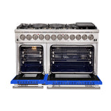 Forno Capriasca 48-Inch Freestanding Dual Fuel Range with 8 Burners & Color Door