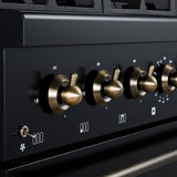 Forno Antico Dual Fuel Range, with Antique Brass Finish, Convection Oven