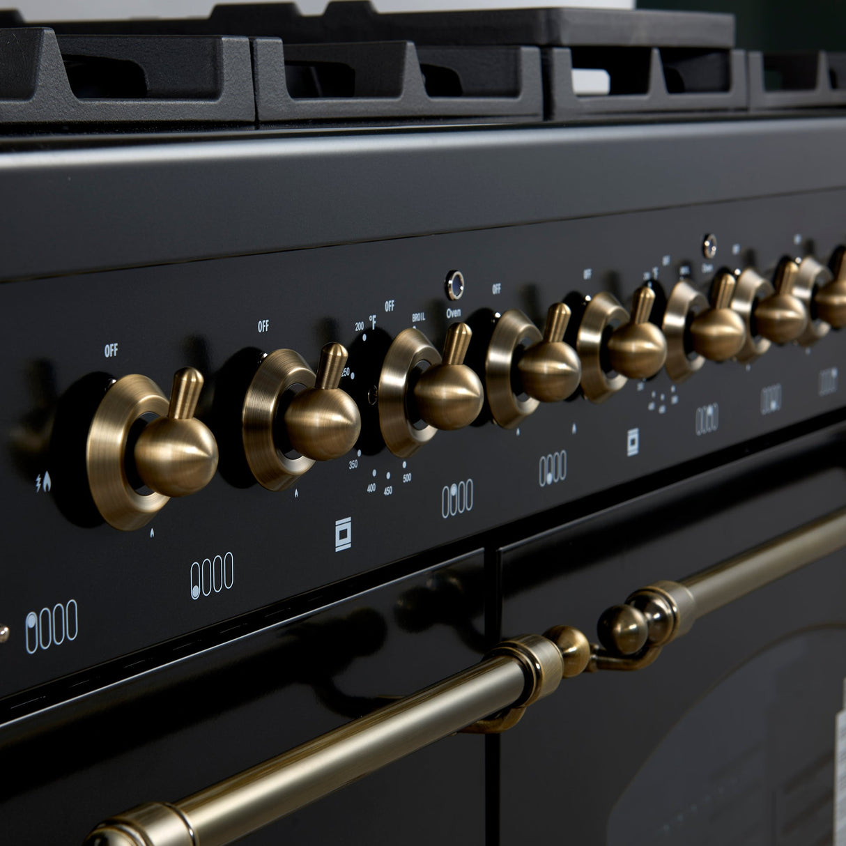 Forno Antico Dual Fuel Range, with Antique Brass Finish, Convection Oven