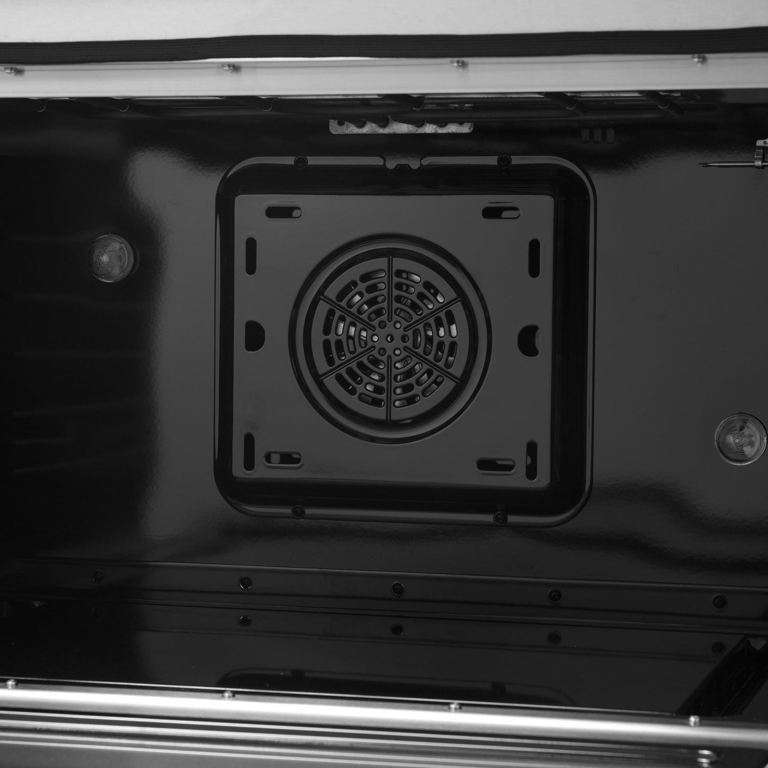 Forno Galiano Dual Fuel Range with Antique Brass Design, True Convection Oven