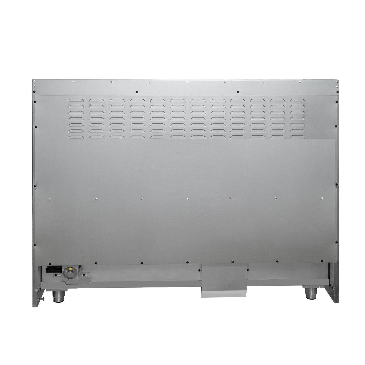 Forno Galiano Dual Fuel Range with Antique Brass Design, True Convection Oven