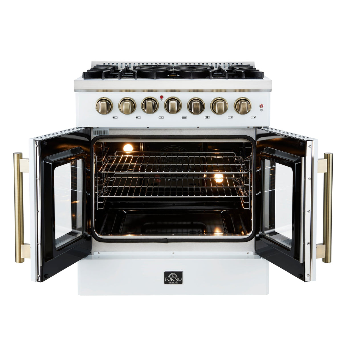 Forno Galiano Freestanding French Door Dual Fuel Range
