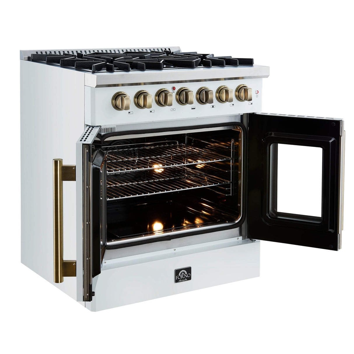 Forno Galiano Freestanding French Door Dual Fuel Range