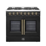 Forno Galiano Freestanding French Door Dual Fuel Range