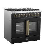 Forno Galiano Freestanding French Door Dual Fuel Range
