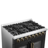 Forno Galiano Freestanding French Door Dual Fuel Range