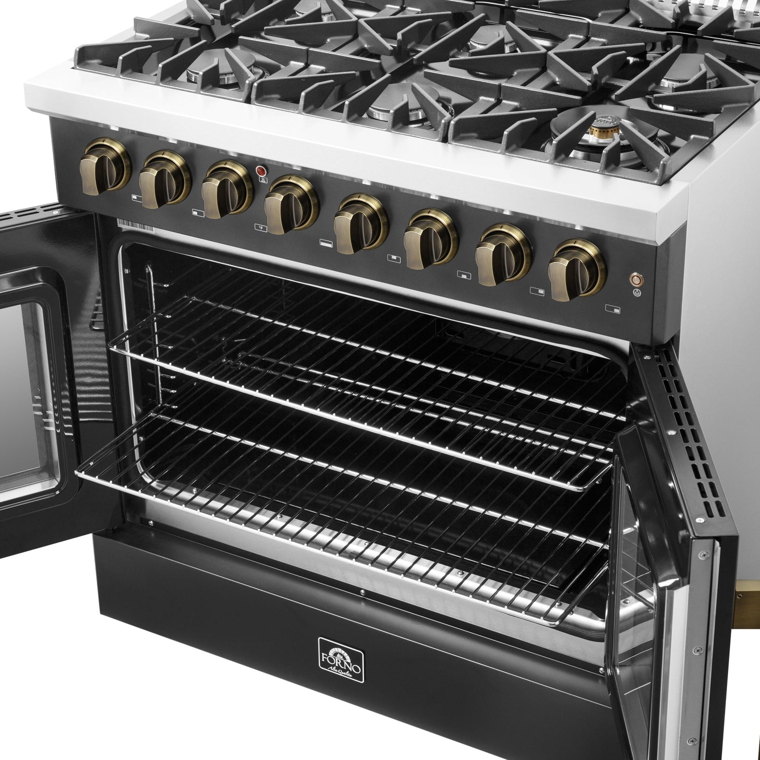 Forno Galiano Freestanding French Door Dual Fuel Range