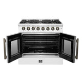 Forno Galiano Freestanding French Door Dual Fuel Range