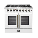 Forno Galiano Freestanding French Door Dual Fuel Range