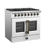 Forno Galiano Freestanding French Door Dual Fuel Range