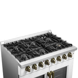 Forno Galiano Freestanding French Door Dual Fuel Range