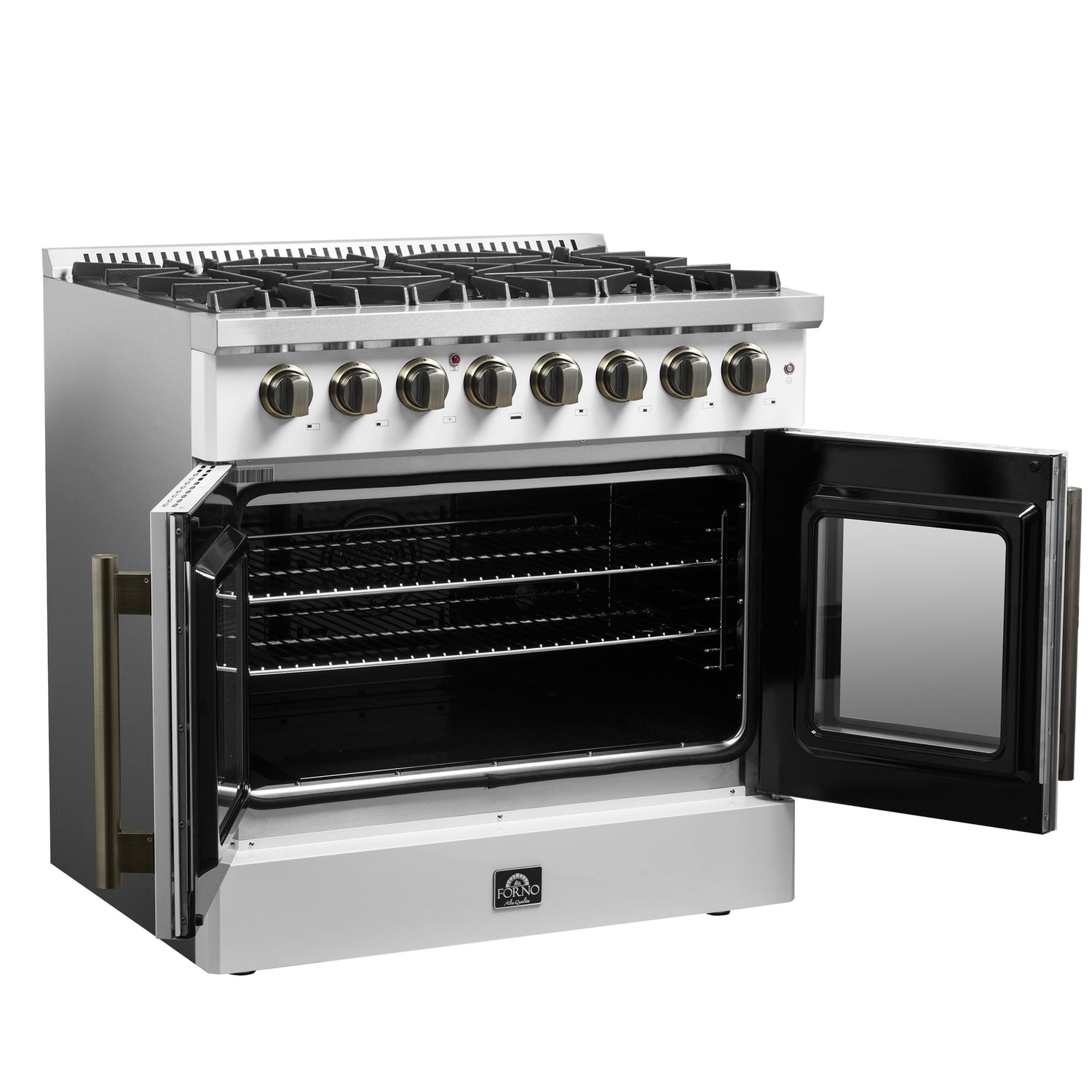 Forno Galiano Freestanding French Door Dual Fuel Range