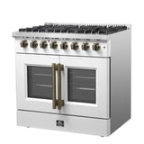 Forno Galiano Freestanding French Door Dual Fuel Range