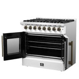 Forno Galiano Freestanding French Door Dual Fuel Range