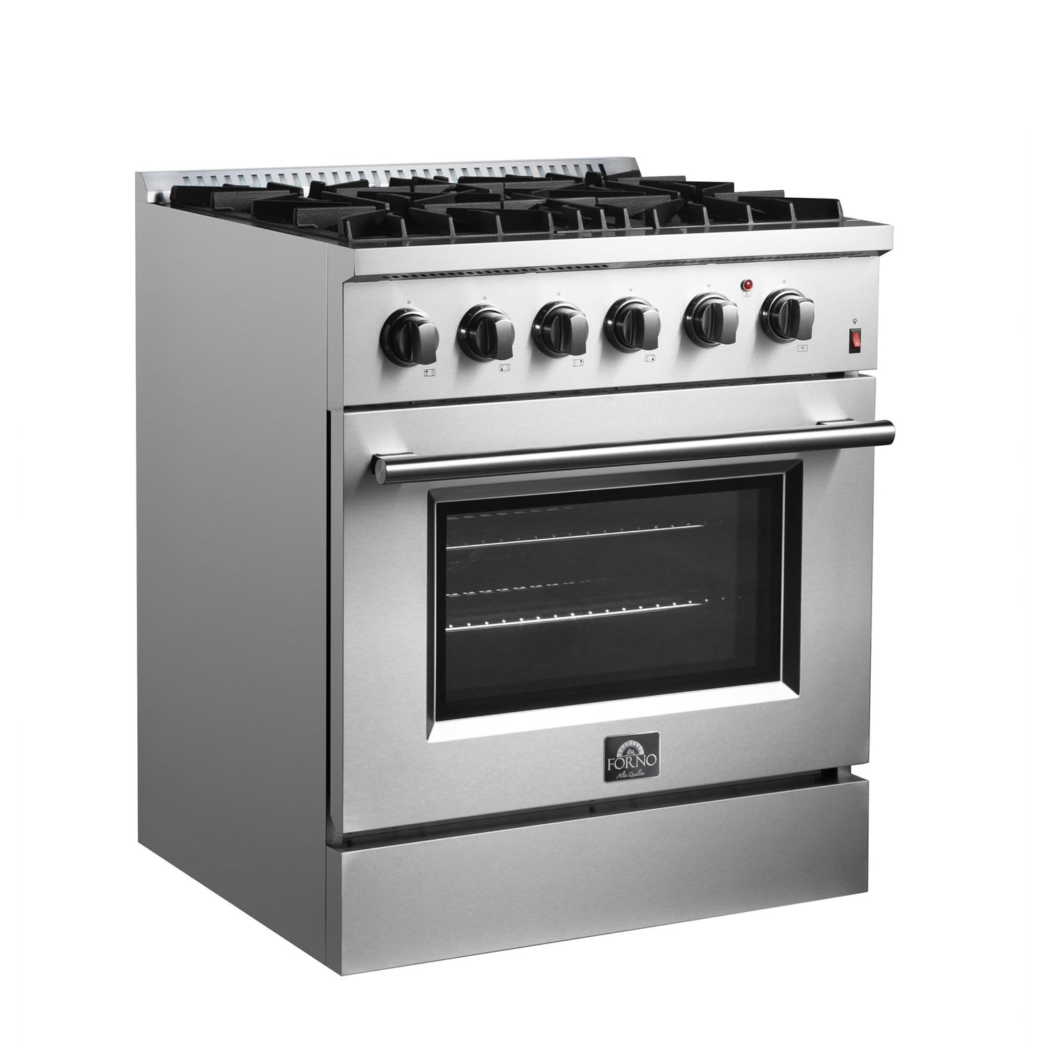 Forno Marco Dual Fuel Range, Stainless Steel, True Convection Oven, Energy Efficient