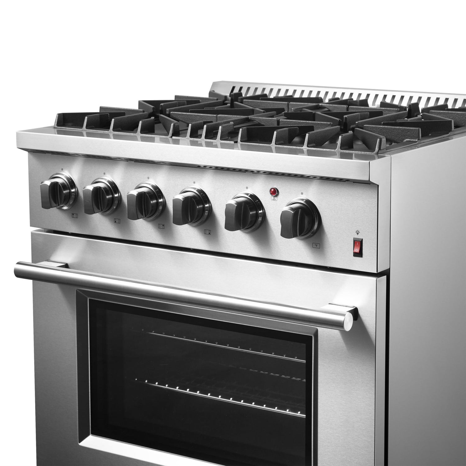 Forno Marco Dual Fuel Range, Stainless Steel, True Convection Oven, Energy Efficient