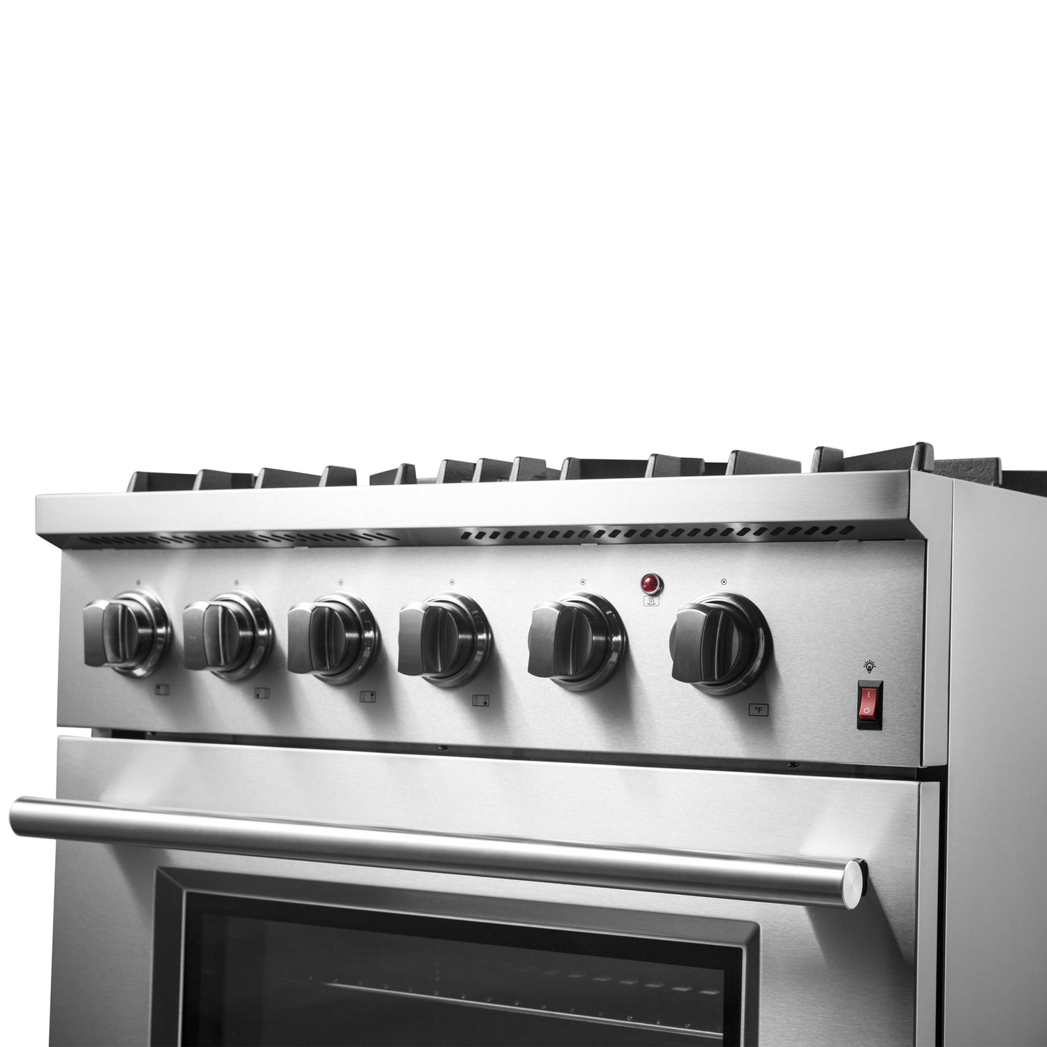 Forno Marco Dual Fuel Range, Stainless Steel, True Convection Oven, Energy Efficient