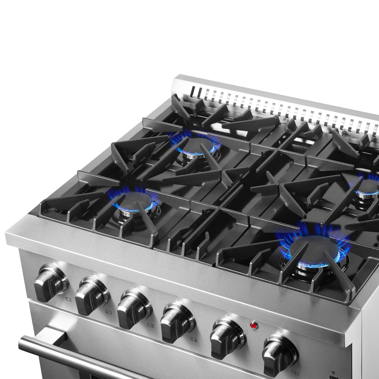 Forno Marco Dual Fuel Range, Stainless Steel, True Convection Oven, Energy Efficient