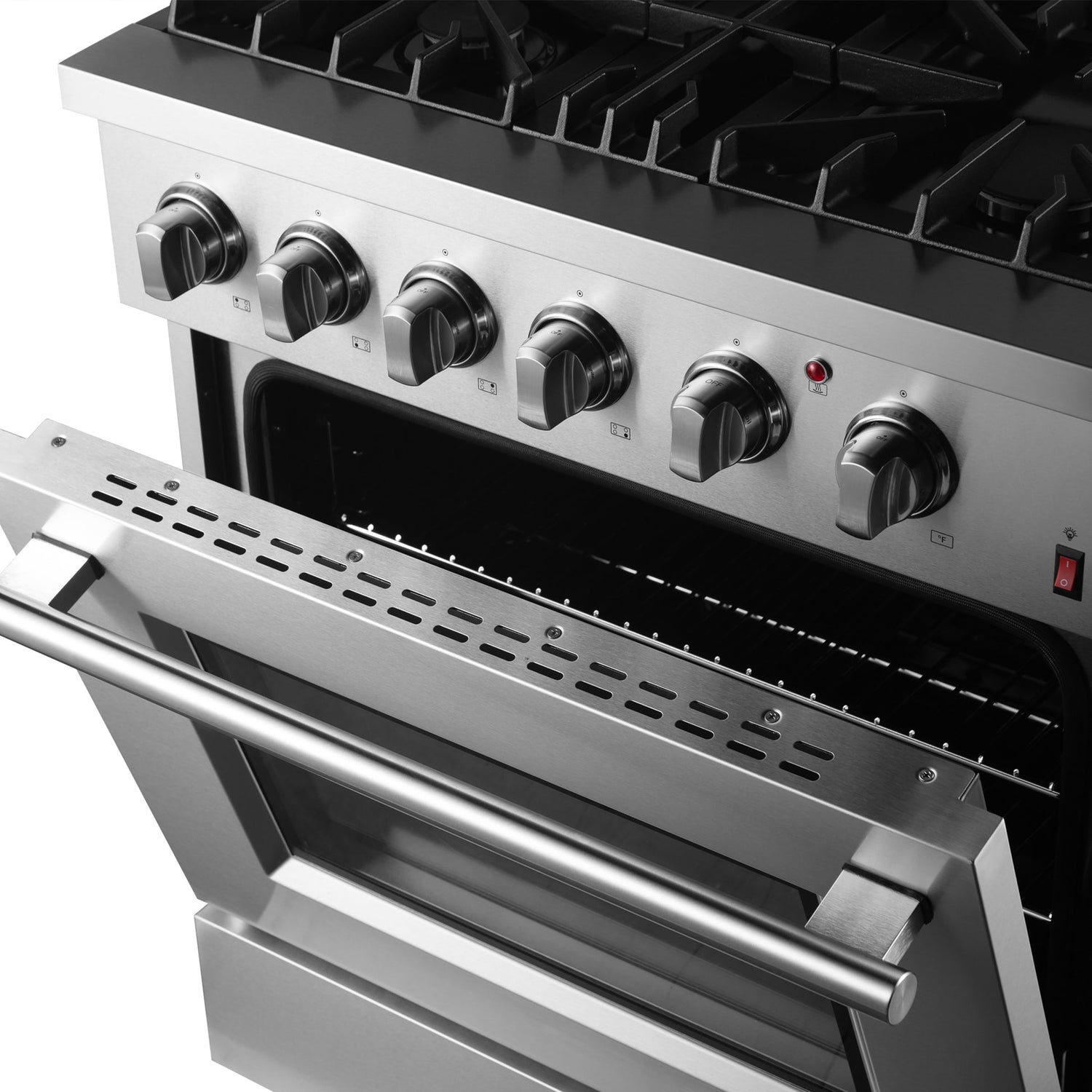 Forno Marco Dual Fuel Range, Stainless Steel, True Convection Oven, Energy Efficient
