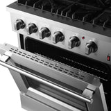 Forno Marco Dual Fuel Range, Stainless Steel, True Convection Oven, Energy Efficient