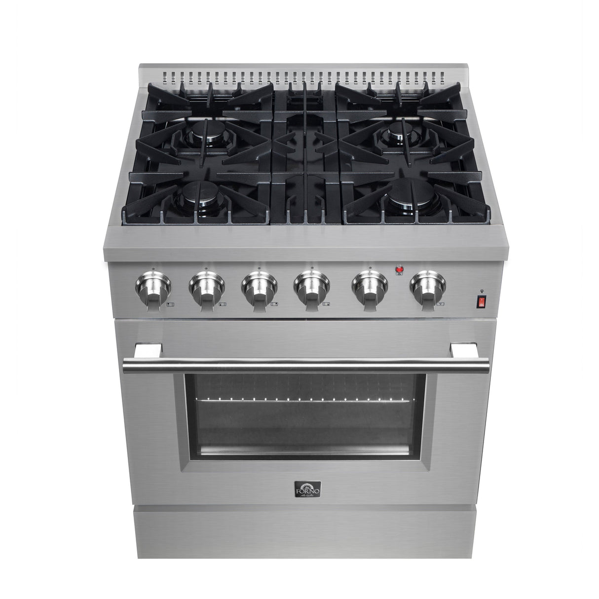 Forno Marco Dual Fuel Range, Stainless Steel, True Convection Oven, Energy Efficient