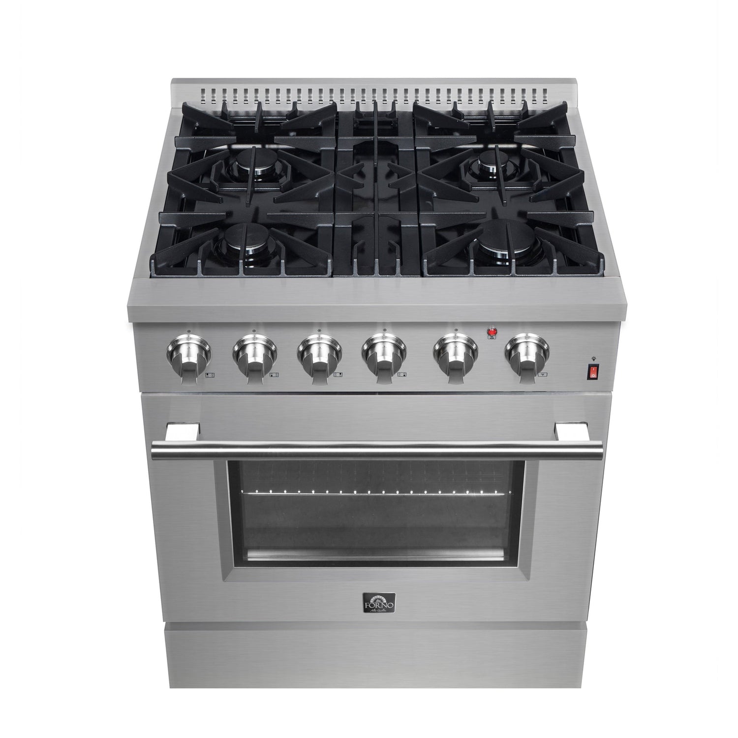 Forno Marco Dual Fuel Range, Stainless Steel, True Convection Oven, Energy Efficient