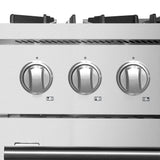 Forno Marco Dual Fuel Range, Stainless Steel, True Convection Oven, Energy Efficient