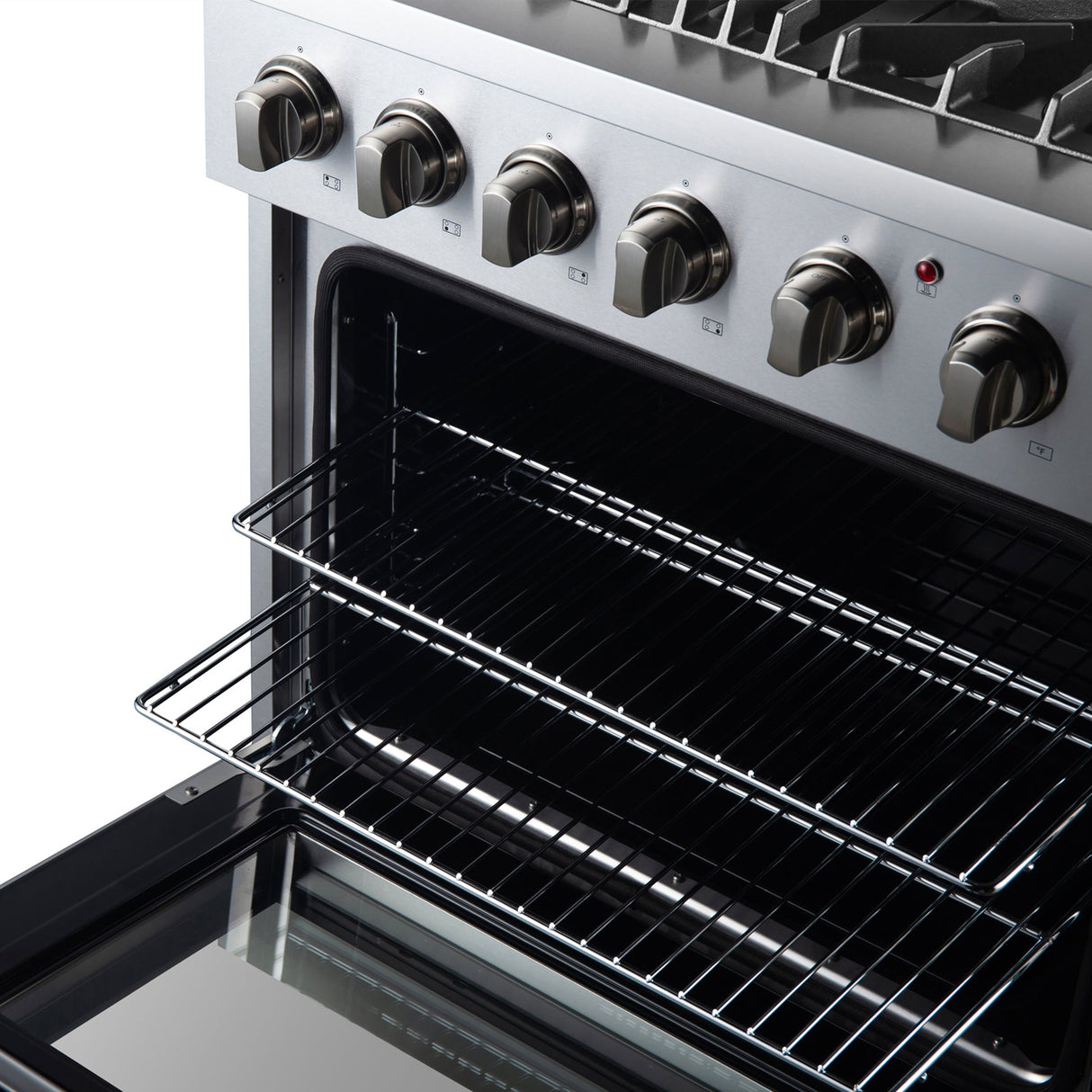 Forno Marco Dual Fuel Range, Stainless Steel, True Convection Oven, Energy Efficient