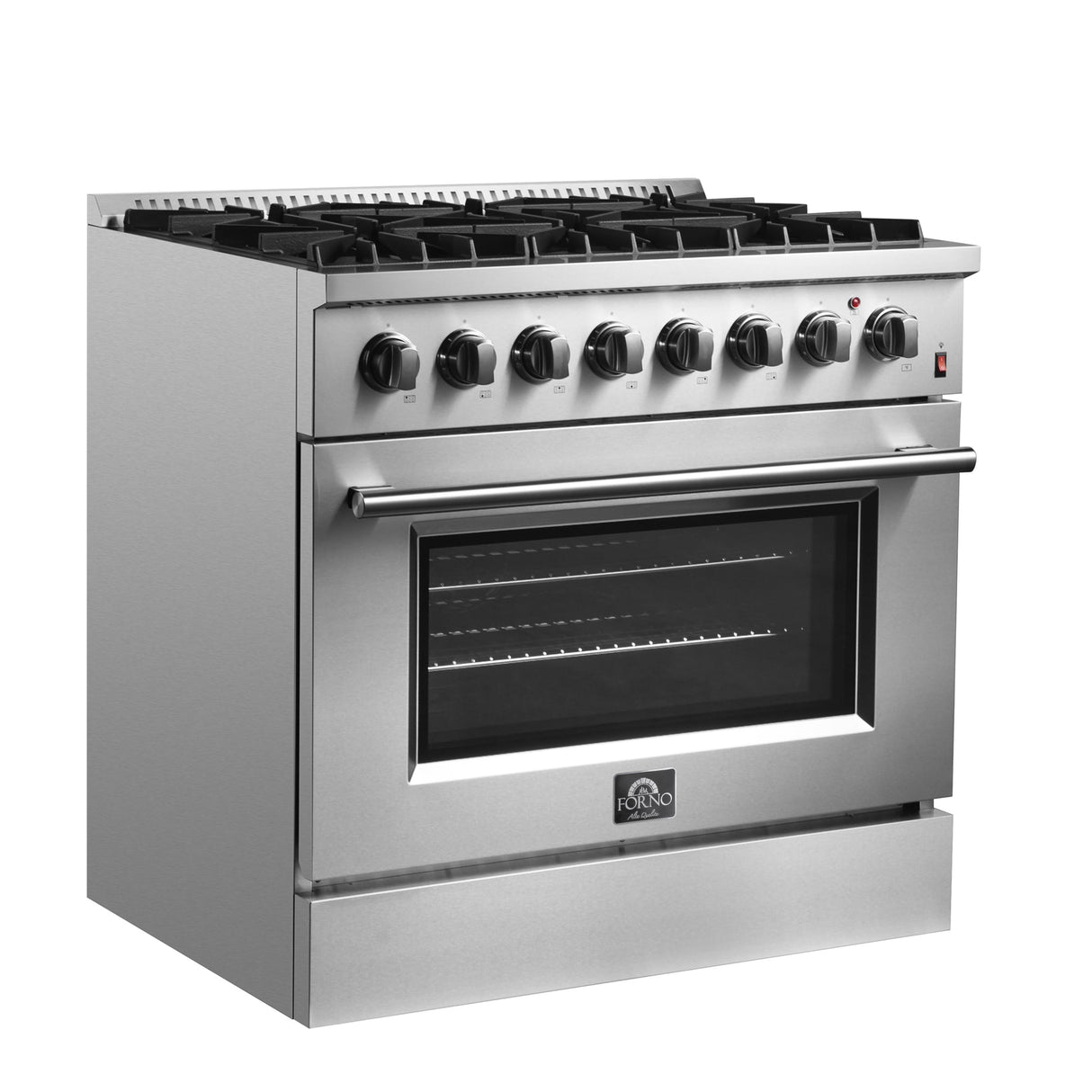 Forno Marco Dual Fuel Range, Stainless Steel, True Convection Oven, Energy Efficient