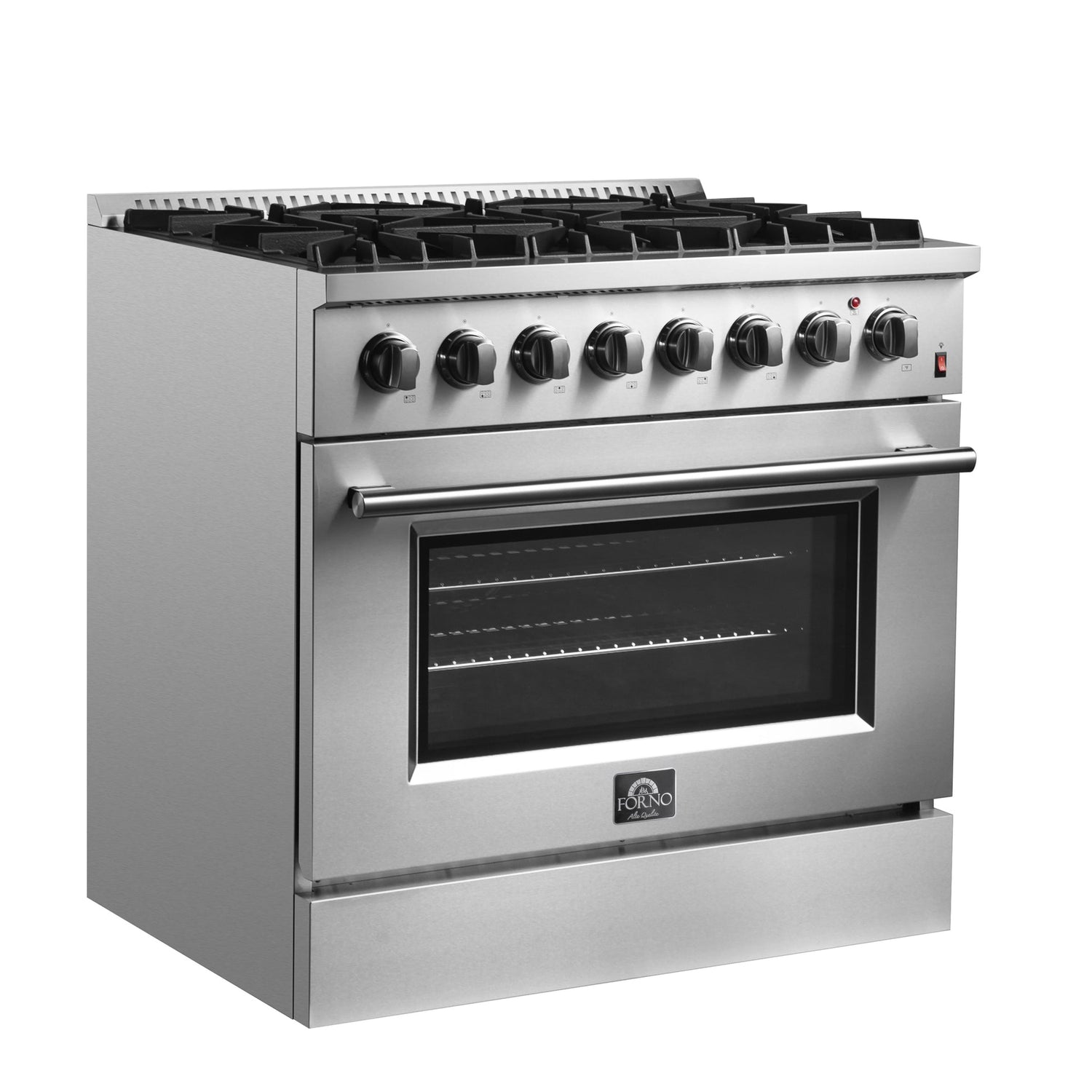 Forno Marco Dual Fuel Range, Stainless Steel, True Convection Oven, Energy Efficient