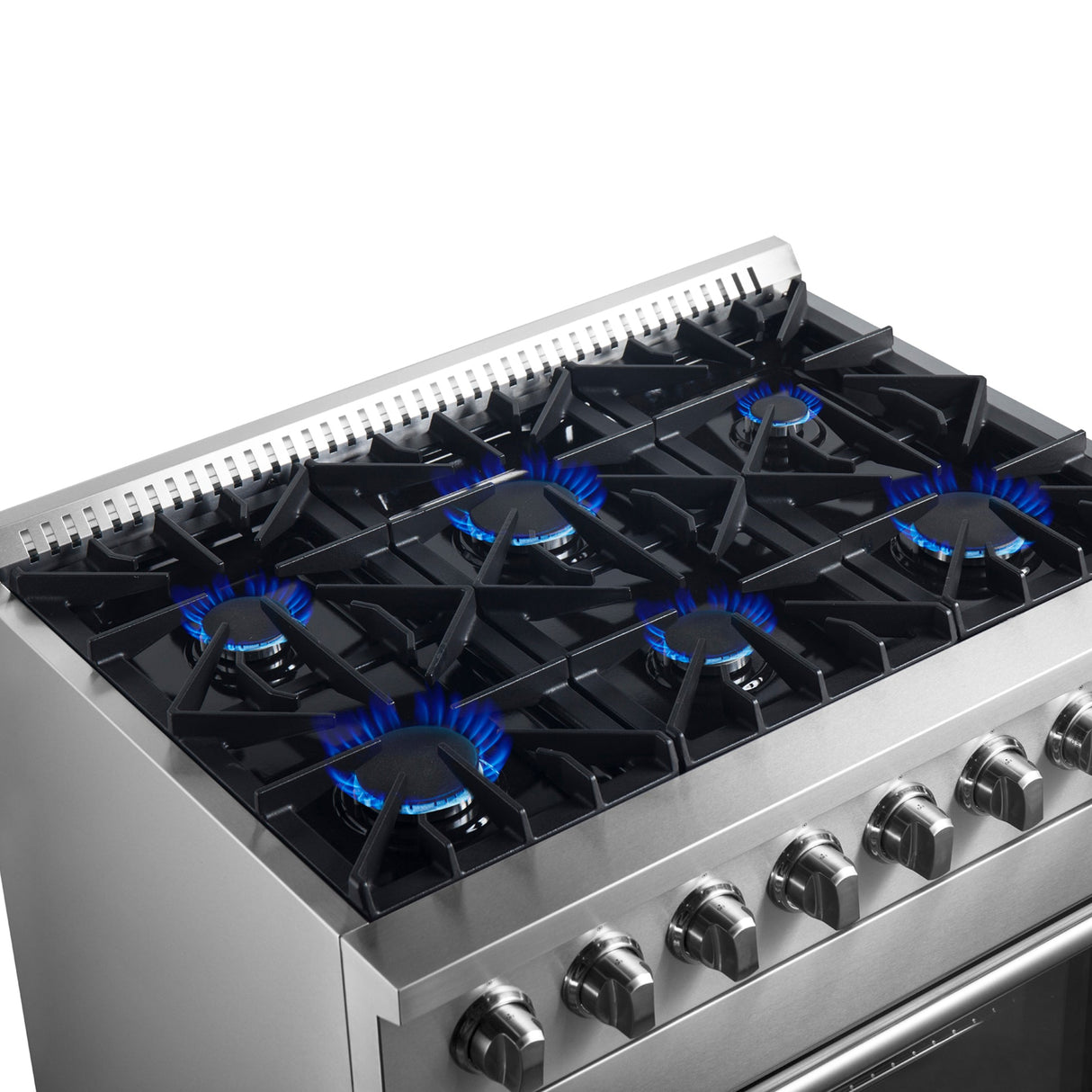 Forno Marco Dual Fuel Range, Stainless Steel, True Convection Oven, Energy Efficient