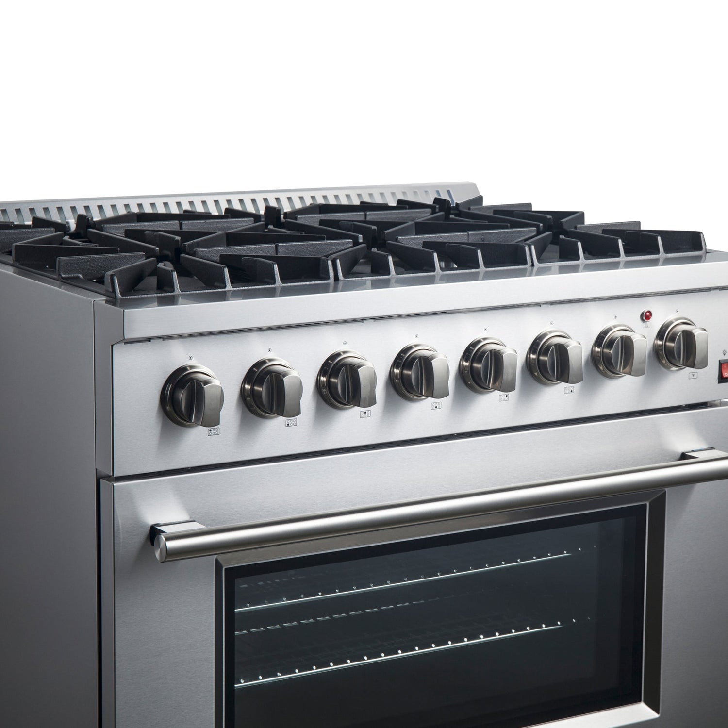 Forno Marco Dual Fuel Range, Stainless Steel, True Convection Oven, Energy Efficient