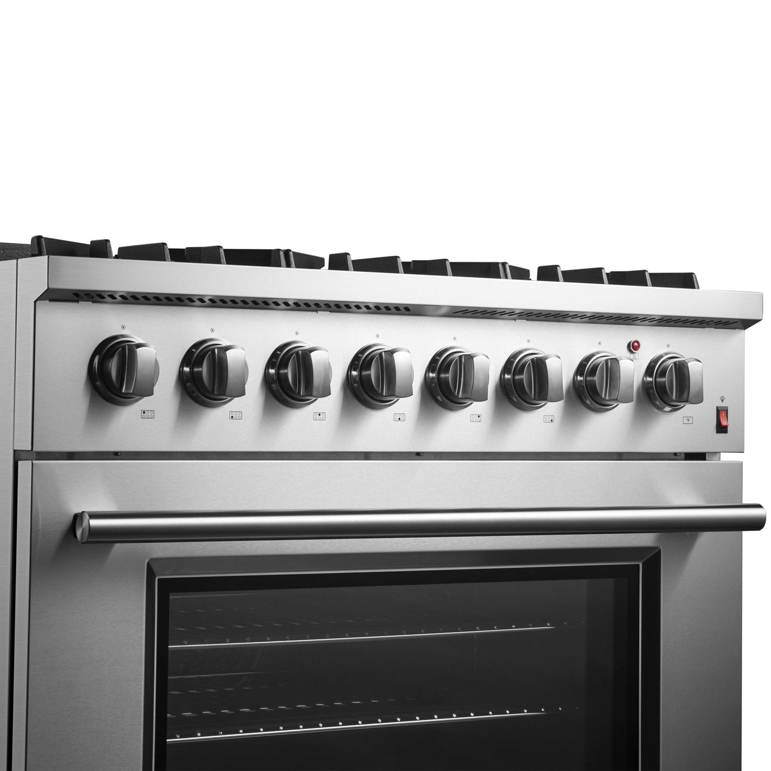 Forno Marco Dual Fuel Range, Stainless Steel, True Convection Oven, Energy Efficient