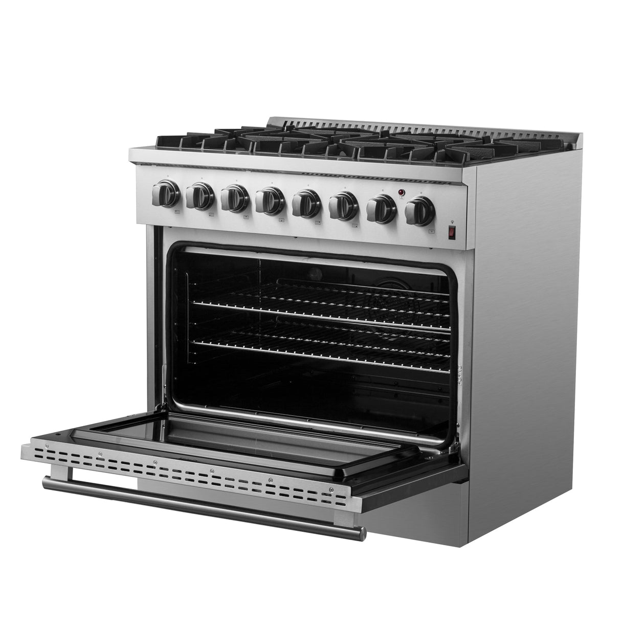 Forno Marco Dual Fuel Range, Stainless Steel, True Convection Oven, Energy Efficient