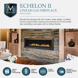 Majestic 36" Echelon II Linear Direct Vent Fireplace
