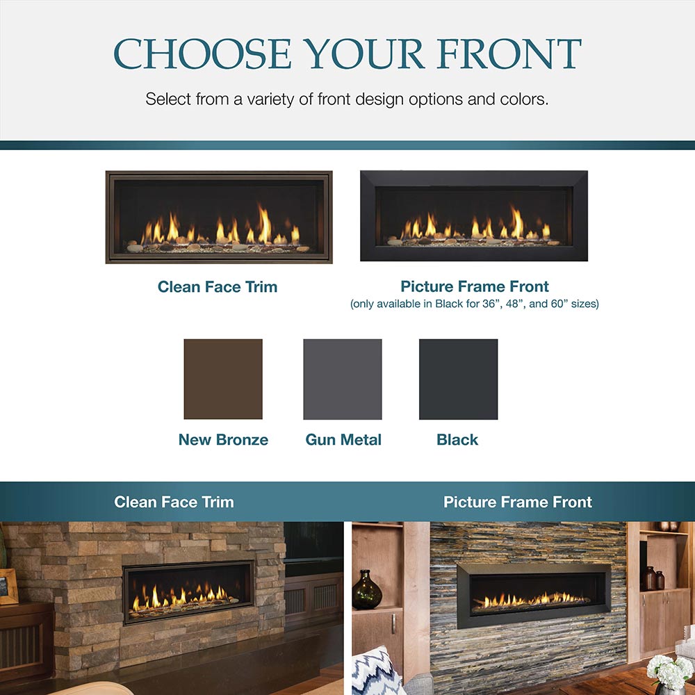 Majestic 36" Echelon II Linear Direct Vent Fireplace